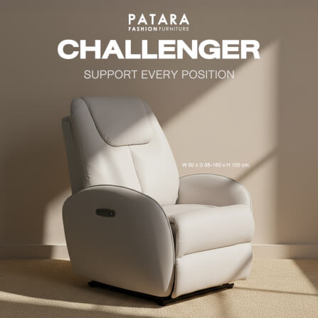โซฟาปรับไฟฟ้า PATARA รุ่น CHALLENGER สีครีม_6